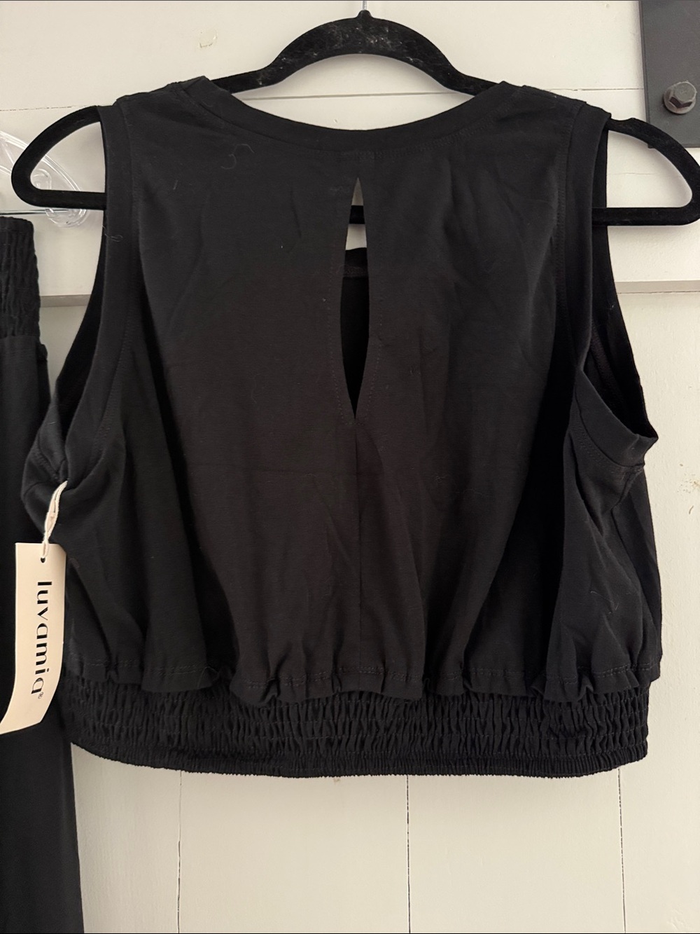 2 Piece Skirt Crop Top Black L Large Luvmania Brand NEW - Picture 5 of 14